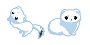 Cute Winter Weasel cursor