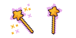 Yellow Wand Pixel Cursor