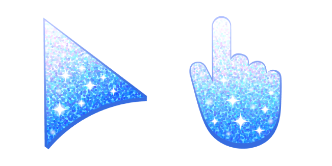 Sea Blue Glitter Cursor