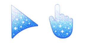 Sea Blue Glitter cursor