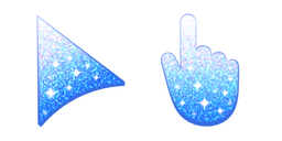 Sea Blue Glitter Cursor