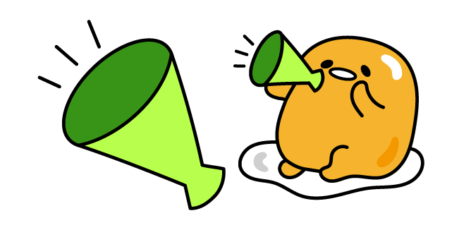 Gudetama and Green Megaphone курсор