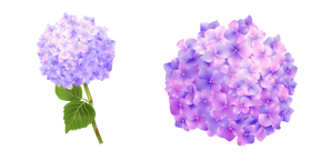 Purple Hydrangea Flower cursor