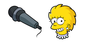 The Simpsons Lisa President and Microphone cursor