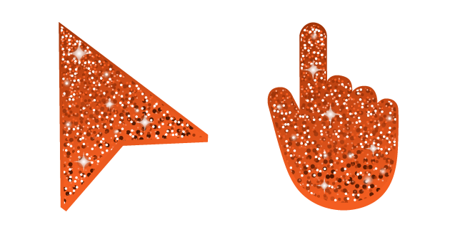 Orange Glitter Cursor