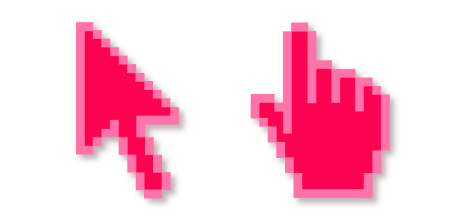 Raspberry Red Pixel Cursor