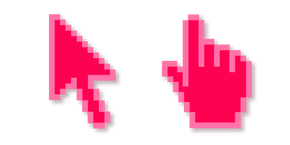 Raspberry Red Pixel cursor