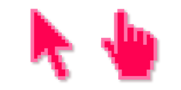 Raspberry Red Pixel Cursor