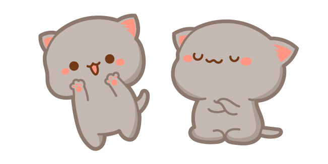 Kawaii Mochi Mochi Peach Cats Goma’s Play Dilemma Cursor