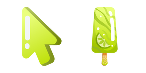 Minimal Lime Ice Cream Cursor