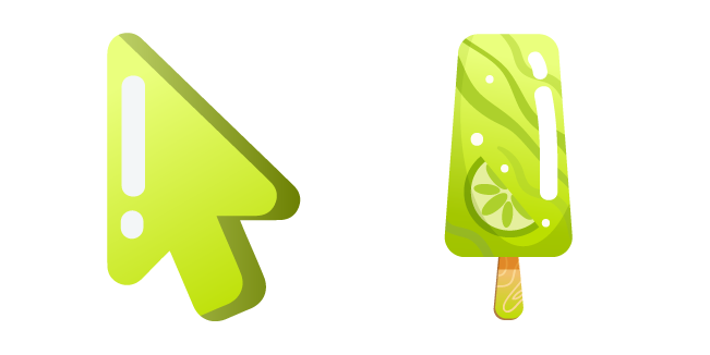 Minimal Lime Ice Cream Cursor