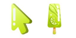 Minimal Lime Ice Cream Cursor