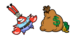 Курсор SpongeBob Mr Krabs Money Bag