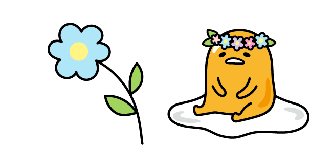 Gudetama Summer Flowers курсор