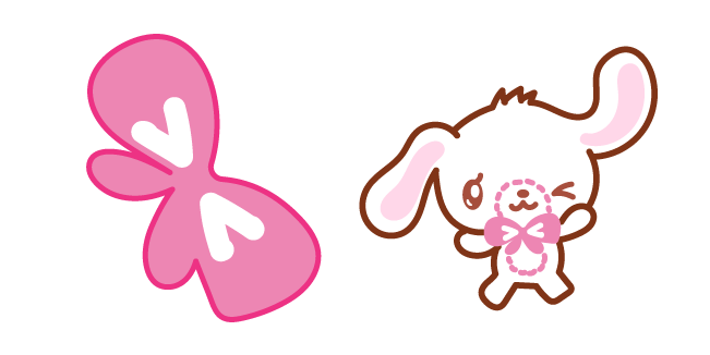 Sanrio Shirousa and Pink Bow Tie Cursor