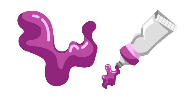 Tube of Purple Paint Cursor