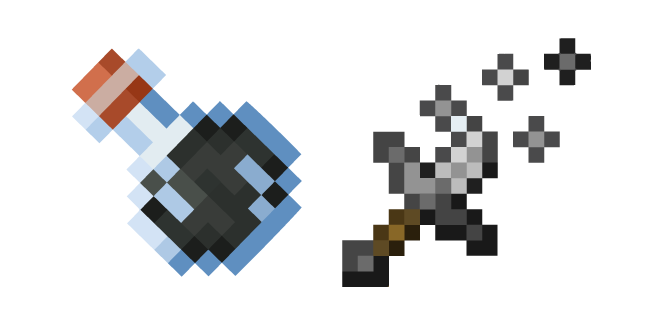 Minecraft Weakness Effect and Potion of Weakness Cursor