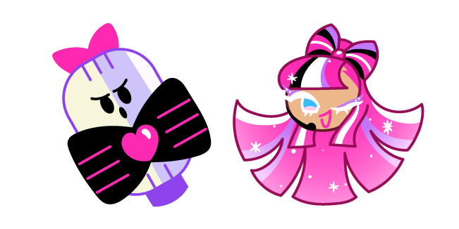 Cookie Run Shining Glitter Cookie and Producer Mic Cursor