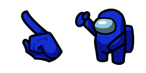 Among Us Blue Character Dance cursor