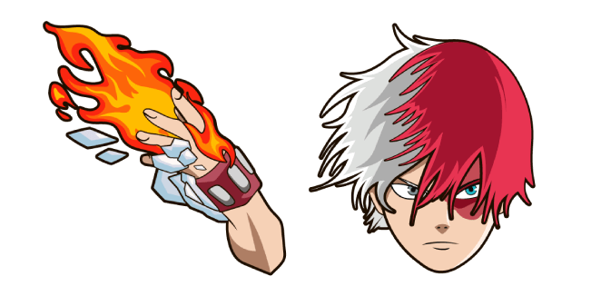 My Hero Academia Shoto Todoroki cursor – Custom Cursor