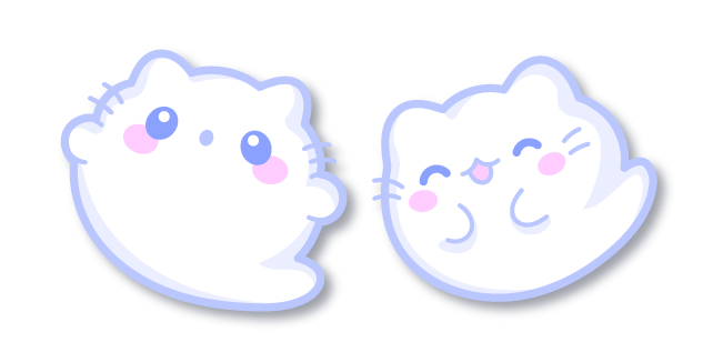 Kawaii Cat Ghost Cursor