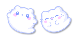 Kawaii Cat Ghost cursor