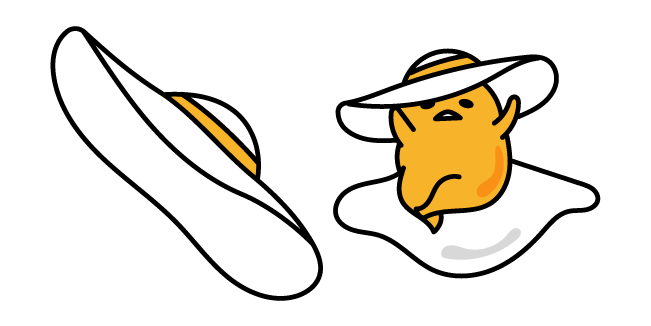 Gudetama in Beach Hat курсор