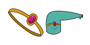 Adventure Time Elbow Princess and Golden Band cursor