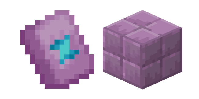 Minecraft Purpur Block and Spire Armor Trim Cursor