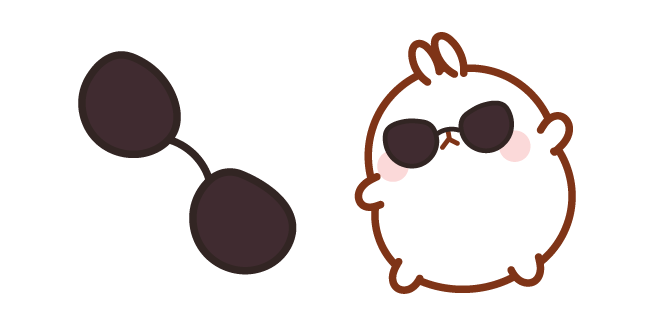 Cool Molang in Sunglasses курсор