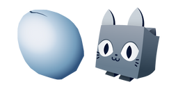 Roblox Pet Simulator Cat and Cracked Egg Curseur