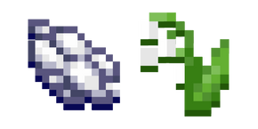 Minecraft Lily of the Valley and White Dye Cursor