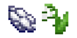 Minecraft Lily of the Valley and White Dye Cursor