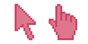 Puce Pink Pixel cursor