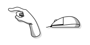 Computer Mouse and Finger Cursor