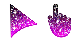 Black Pink Glitter cursor