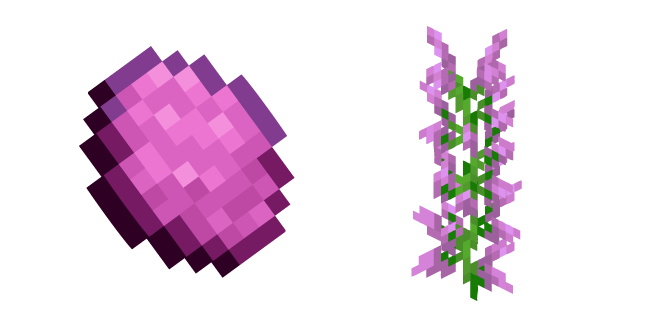 Minecraft Magenta Dye and Lilac Cursor