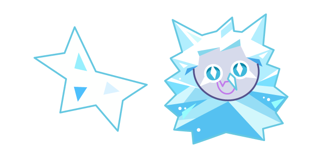 Cookie Run Icicle Yeti Cookie and Cravat Cursor