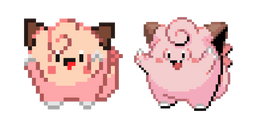 Курсор Pokemon Cleffa and Clefairy Pixel