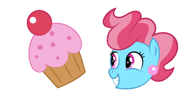 My Little Pony Mrs Cup Cake and Cupcake Cursor