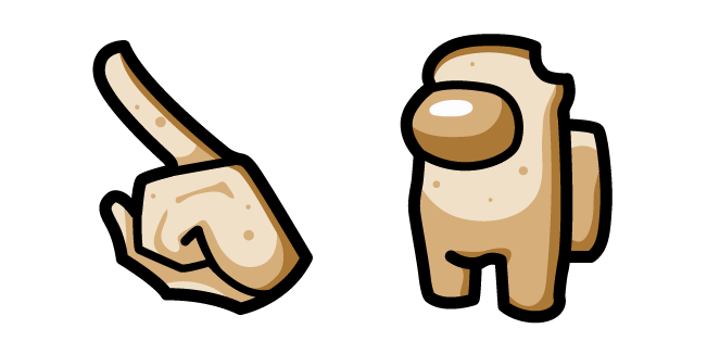 Among Us Beige Character Bread  Cursor