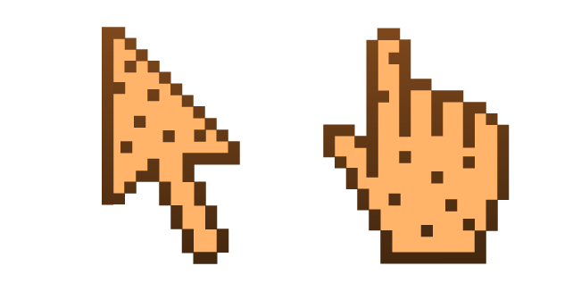 Chocolate Chip Cookie Pixel Cursor