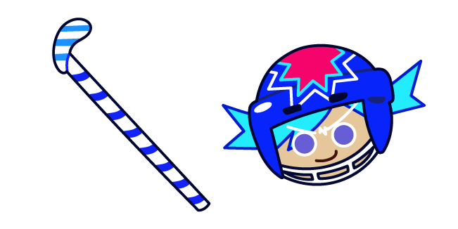 Cookie Run Ice Candy Cookie and Ice Hockey Stick Cursor