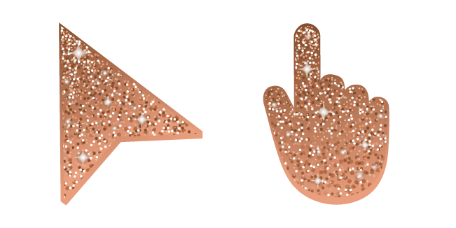 Burnt Sienna Glitter Cursor