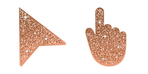 Burnt Sienna Glitter Cursor