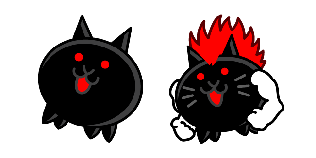 The Battle Cats Killer Cat and Radical Cat Cursor