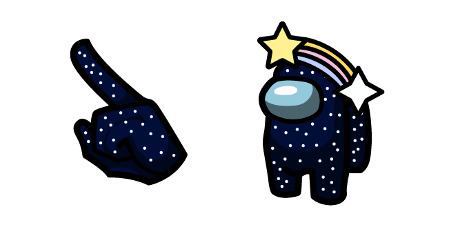 Among Us Starry Sky Character Cursor