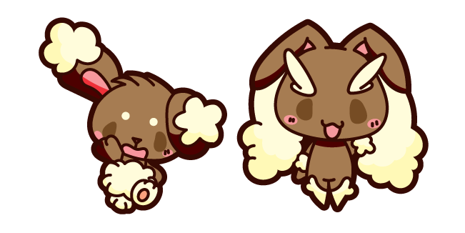 Cute Lopunny and Buneary курсор