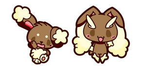 Cute Lopunny and Buneary Curseur