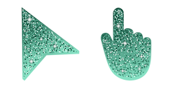 Dark Spring Green Glitter Cursor